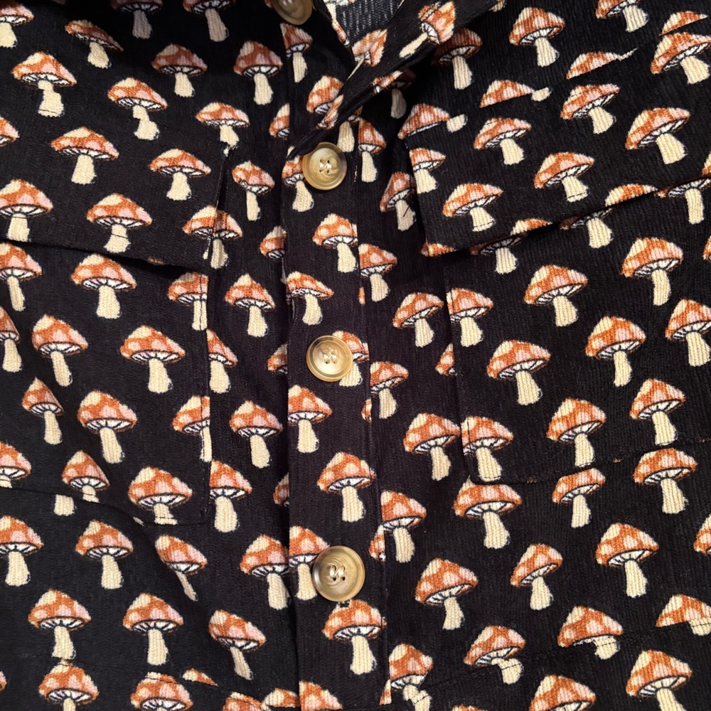 NWT Corduroy Mushroom Print Jumpsuit - Picture 3 of 9